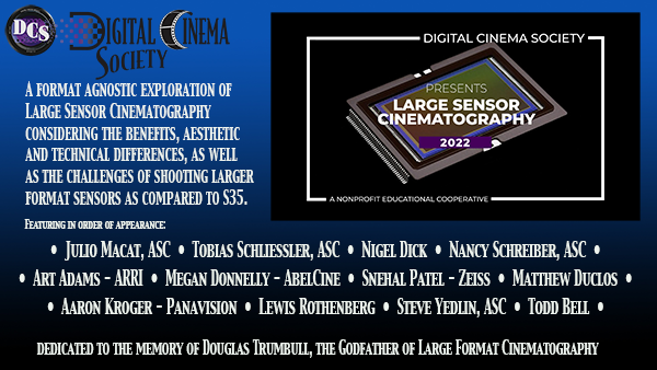 Now Streaming: DCS Exploration of Large Sensor Cinematography